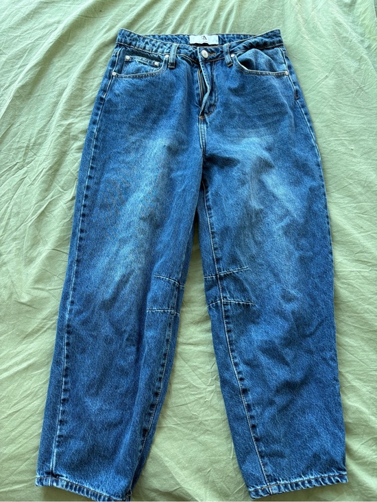 Denim - Flying Angel Blue Denim Barrel Jeans